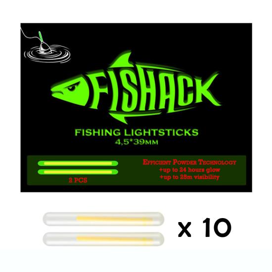 Fishack Powder Balıkçı Fosfor Çiftli 45*39mm 10’lu