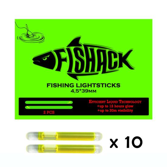 Fishack Jel Balıkçı Fosfor Çiftli 45*39mm 10’lu