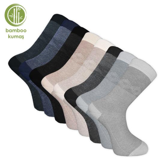 Bambu Erkek Çorabı - Tumaniş - 8’li Set (17104)