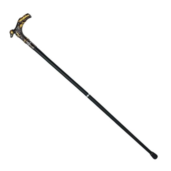 Köpek Başlı Baston - Sterling - 88 cm