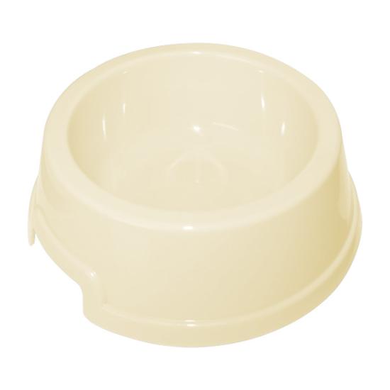 Tekli Kedi/Köpek Mama Kabı Krem 1.5 Lt