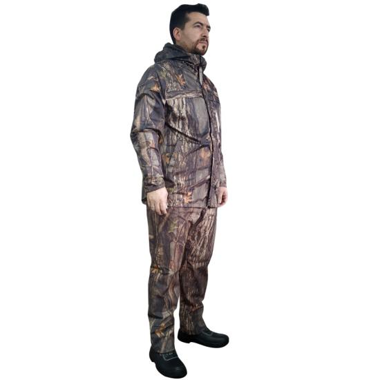 27704 Meşe Ağaç Desen İçi Polarlı Yağmurluk Takım  XL