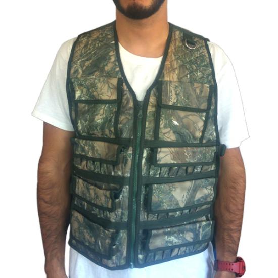 Orman Desen Avcı Yeleği Ayarlanabilir Beden