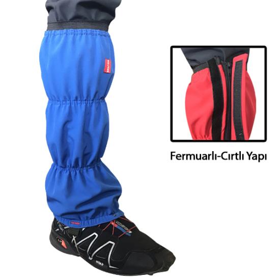 Solano Telli İçi Polarlı Mavi Softshell Tozluk